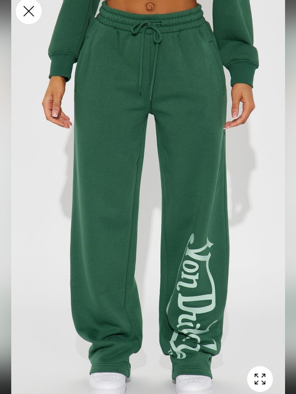Von Dutch Hunter Green Sweatpants